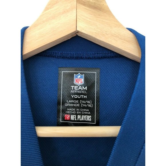 NFL Team Apparel Indianapolis Colts Andrew Luck Blue Short Sleeve Jersey Kids L - Picture 4 of 8